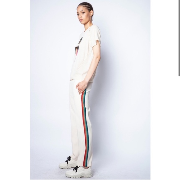 NWT Zadig & Voltaire Hexago Oh Yeah Cashmere Top - Picture 11 of 12